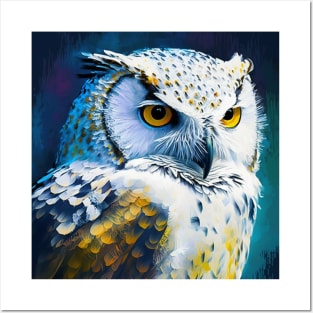 White Owl Design Posters and Art